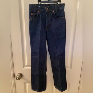 VTG Levis 316-0917 Saddleman Boot Jeans Orange Tab Made in the USA Size 9